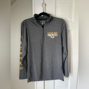 Green Bay Packers quarter-zip long sleeve top